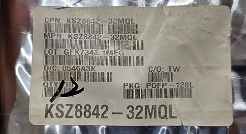 (1 PC) KSZ8842-32MQL KEDN IC Switch 10/100 32BIT 128QFP