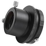 Taidda Adapter do Obiektywu Makro F Wytrzymały i Trwały do ​​aparatu Teleskopowego Adapter Materiałów Fotograficznych Czarny Okular 1,25 Cala
