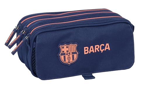 Miniatura 5 de F.C.Barcelona 2ª EQUIPACIÓN - Portatodo Triple Big, Estuche Infantil, Estuche Niño, Ideal para Niños en Edad Escolar, Cómodo y Versátil, Calidad y Resistencia, 21.5x8x10 cm