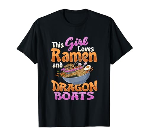 Diseño de Ramen y Dragon Boat Racing para Dragon Boat Camiseta