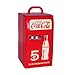 Coca Cola Mini Fridge - 18 Can Refrigerator for Bedroom Office, Portable Table Top Beverage Cooler, 12V 110V Refrigerador For Drink, Soda, Wine, Use In Car, Dorm, Outdoor, Patio
