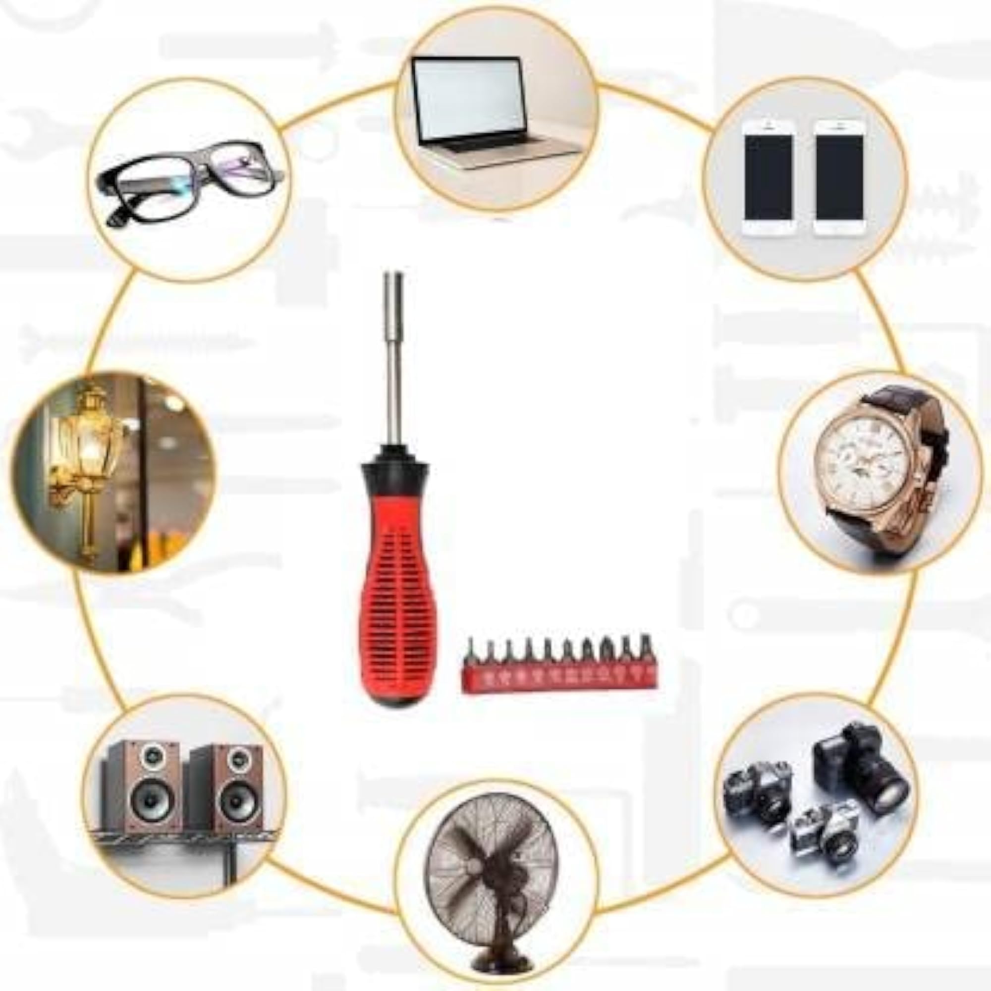 10-Piece Magnetic Screwdriver & Bit Set