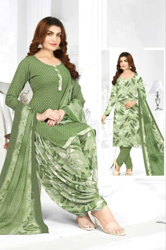 Image of Yashika Unstiched Crepe dress materials | Crepe Salwar Suit for women with dupatta | suit material for women unstitched