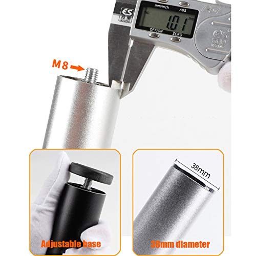 Patas de metal para muebles ajustables doradas de 8 cm, juego de 4 patas de sofá de diseño triangular 5