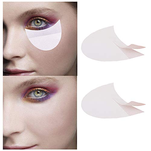 Eyeshadow Stencils Eyelash Extensions Professional Eye Lip Makeup Template Stickers Shields Lint Free Non-Woven Eye Shadow Pad Patches Disposable Fast Eyeliner Guide Eyeshadow Stencils 160 Pack
