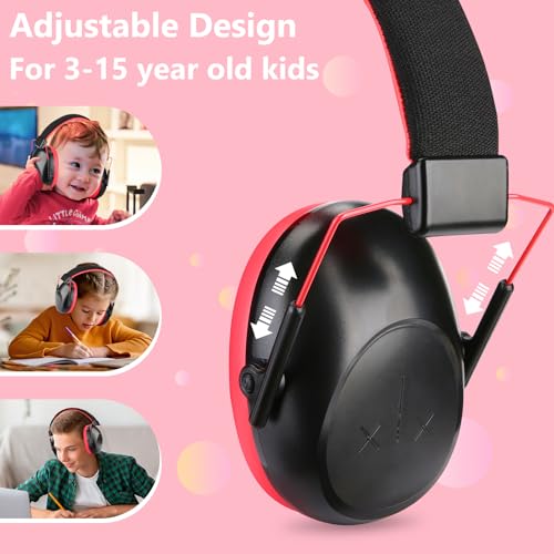 Image of ProCase Kids Noise Cancelling Headphones Ear Hearing Protection, Black | Ear Defenders for Monster Jam Truck Firework Focus, Noise Reduction Canceling Ear Muffs for Sensory Autism Toddler Children