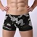 XDFVC Mens Camo Boxer Briefs Stretch Pouch Fashion Comfy Camouflage Funny Printing Underwear Lightweight Breathable Pants