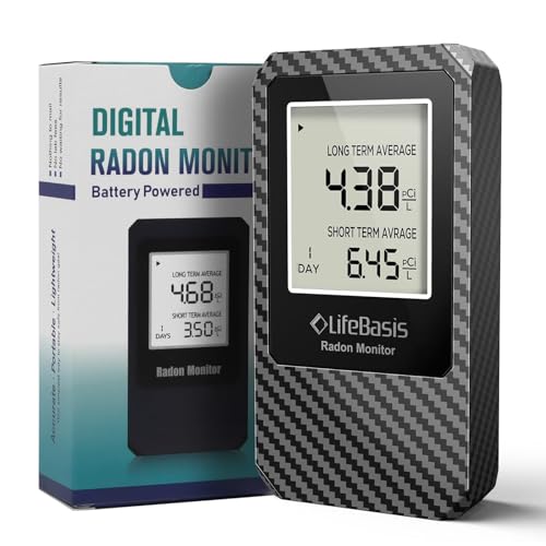 Lifebasis Radon Detector, Radon Test For Home With Long And Short Term Radon Meter cover