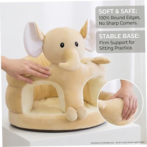 Siège de sol pour bébé stable anti-chute en peluche douce - 5