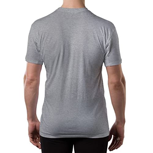 Sweatproof Undershirt For Men With Underarm Sweat Pads (Original Fit, V-Neck) Heather Grey #TOP1