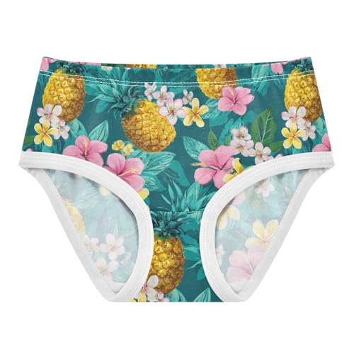 Wusikd Colorful Pineapples Girls' Underwear Cotton Flowers Girls Briefs Soft Toddler Underwear 2T - Main Image