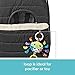 JJ Cole Winter Baby Car Seat Cover - Winter Car Seat Cover for Baby Seat or Stroller - Infant Car Seat Covers with Warm Sherpa Lining - Black