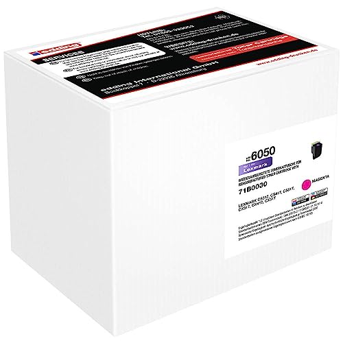 Toner équivalent Lexmark 71B20M0 magenta edding EDD-6050 pour remplacer une cartouche vide