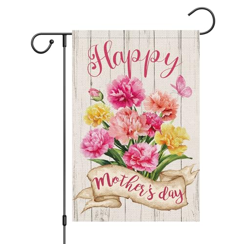 Wodison Happy Mothers Day Carnation Flag.