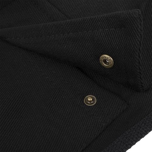 Delantal de peluquería unisex ajustable con bolsillos para camarero y carpintero 6