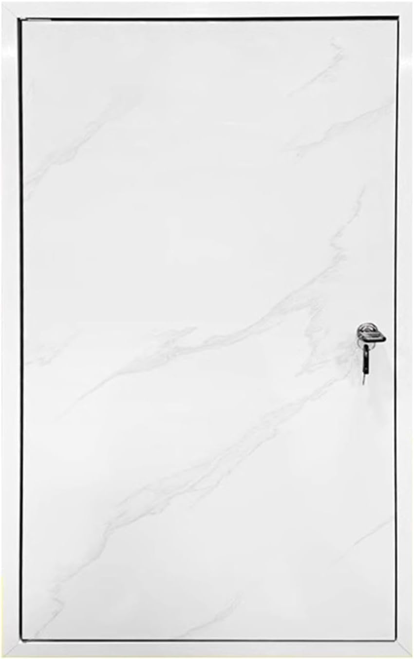 Marble-Textured Access Panel for Drywall - Nano-Coated Aluminum Honeycomb Cover, Concealed Plumbing Inspection Hatch, Sizes: 4x4, 8x8, 12x12, 24x24, 12x26in (300x650mm)