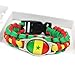 GOYMFKM Fashion Senegal National Flag Bracelet Vintage Colorful Woven Flag Colors Tower Mouth Design Wristband, Women Men Flag Paracord Handmade Braided Bracelet Couple Flag Gifts,As Shown, 21.7×22.
