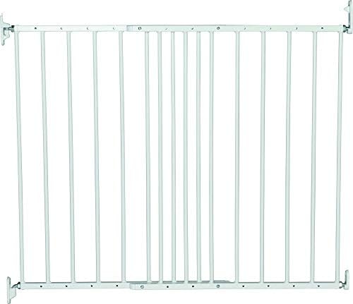 BabyDan Copenhagen Extending Metal Safety and Stair Gate. Fits Spaces White. Multi use. Made in Denmark, white, 62.5cm – 106.8cm