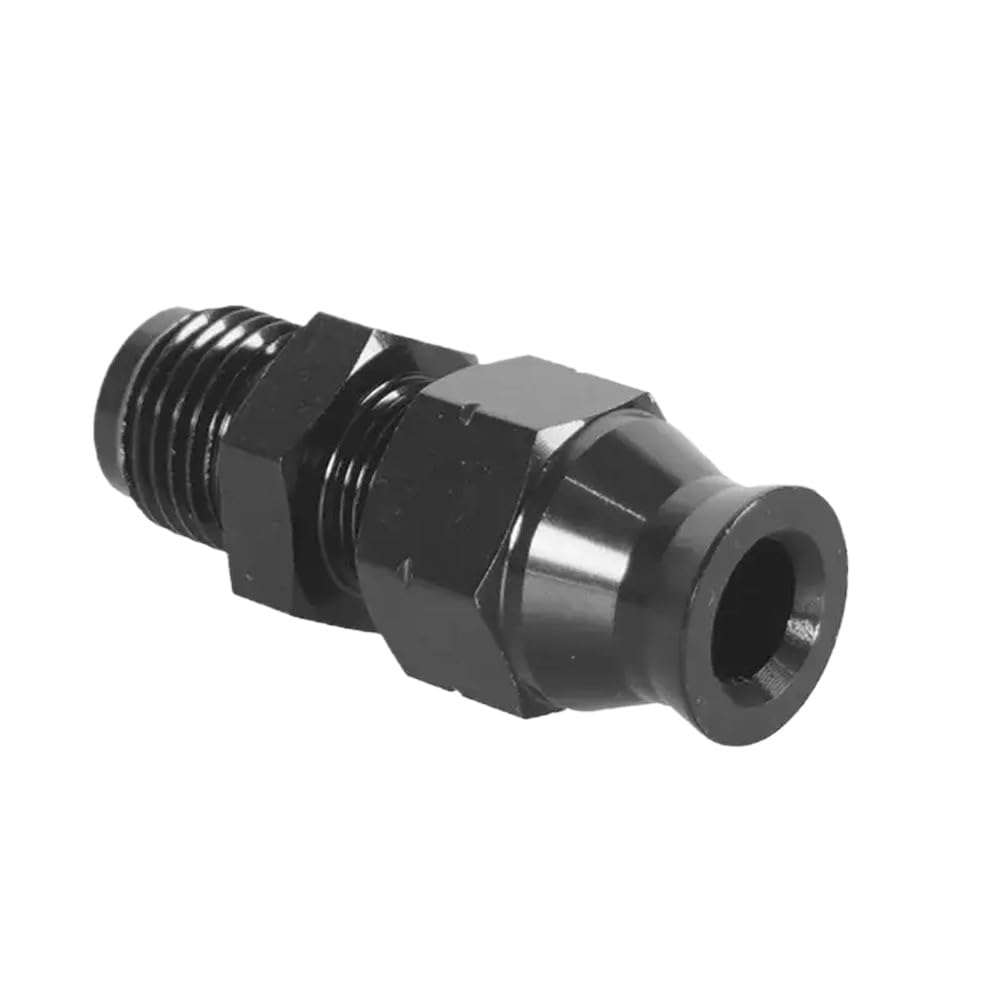 Jieyo Men's An6-3-8 6An To 3/8 Inch 5/16 Inch Hardline Compression Fitting Adapter Aluminum Black(An6-3-8)