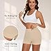 FRESBEIT Slip Shorts for Women Under Dress, Boyshorts Panties Anti Chafing Boyshorts Smooth Shapewear Shorts L