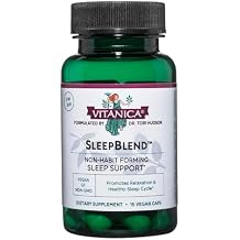 Vitanica, Sleepblend, Sleep Support, Vegan, 15 Capsules