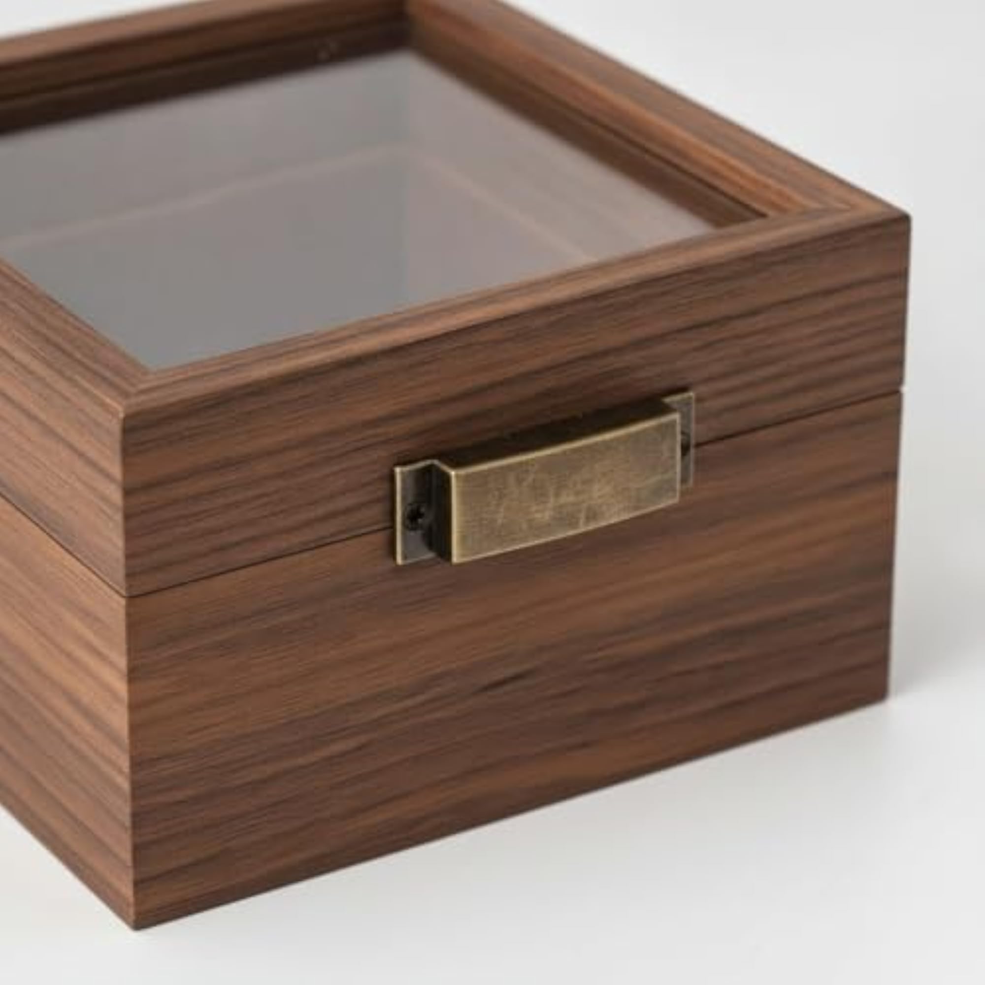 Walnut-Grain Wooden Single Watch Box
