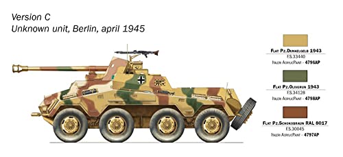 Italeri 510007047 - 1:72 SD KFZ 234/4 Panzer – Bild 7