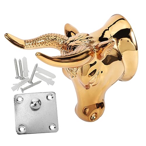 WESIEVYA 1個 牛の金メッキフック ギター ハンガー guitar stand ギターホルダーウォール 壁掛け衣類ラック 針 エレクトリック アコースティック ギター ホルダー ギターフック