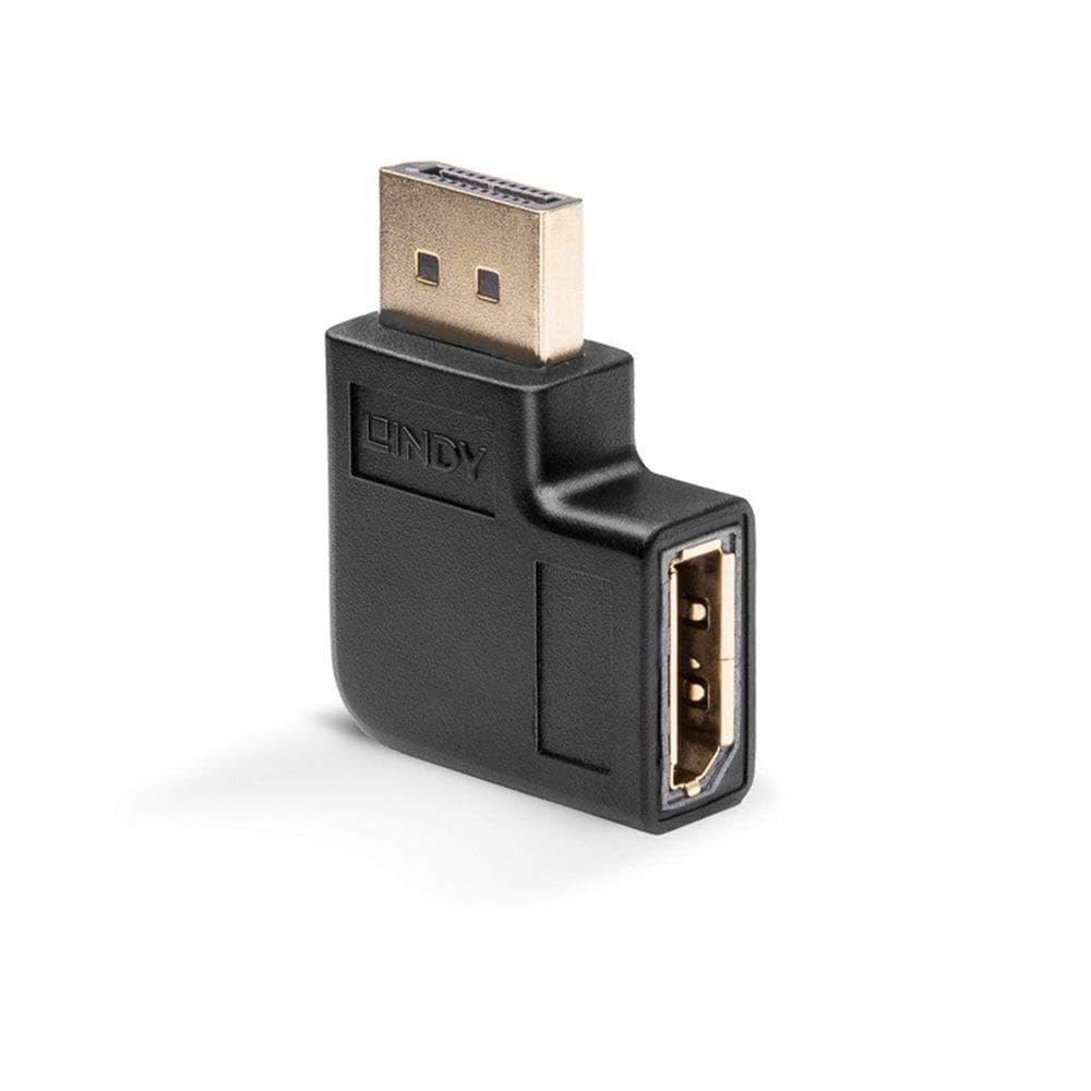 LINDY DisplayPort 1.4 adapter kątowy 41333, czarny