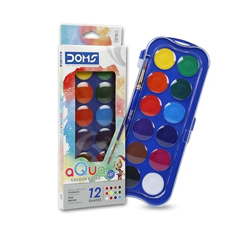 DOMS Water Color Cakes 12 Shades (30 mm)