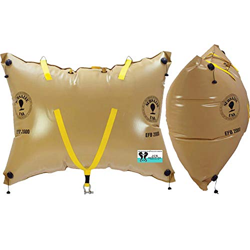 JCS Subsalve USA Enclosed Flotation Bag, Tan Polyurethane, 1000 LB Capacity