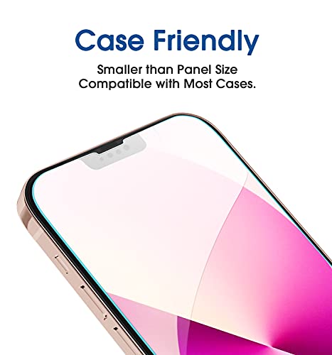 Image of amFiIm OneTouch for iPhone 13 Mini Screen Protector 5.4 inch Tempered Glass | Auto-Alignment, 30s Install, Bubble Free, 9H Hardness, Scratch & Drop Protection, HD Clear, Case Friendly, 2 Pack (13M-5.4'')