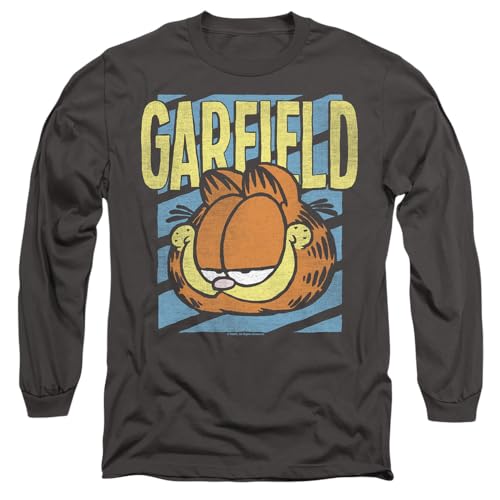 T-shirt Garfield Rad manches longues anthracite XL idéal pour vos week-ends de détente cocooning