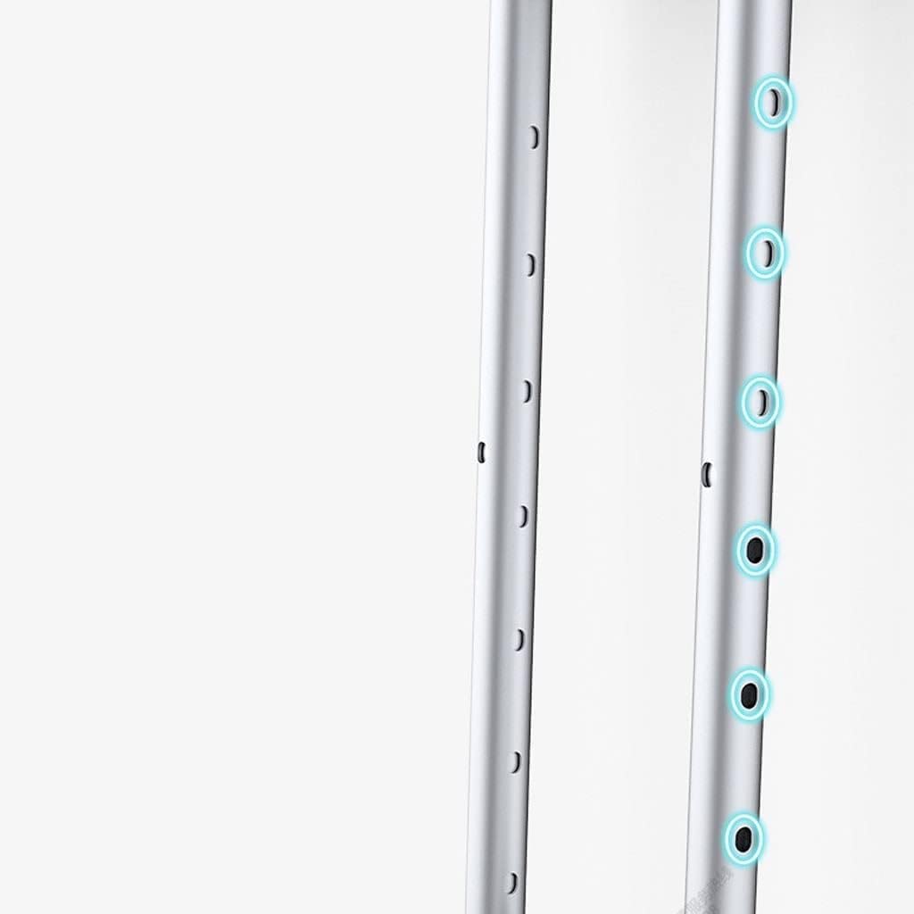 Muleta para las axilas Aleación de aluminio Muleta doble para las axilas de altura ajustable Muleta doble para las axilas ligera Bastón para muletas Muleta auxiliar pequeño regalo Una buena elección