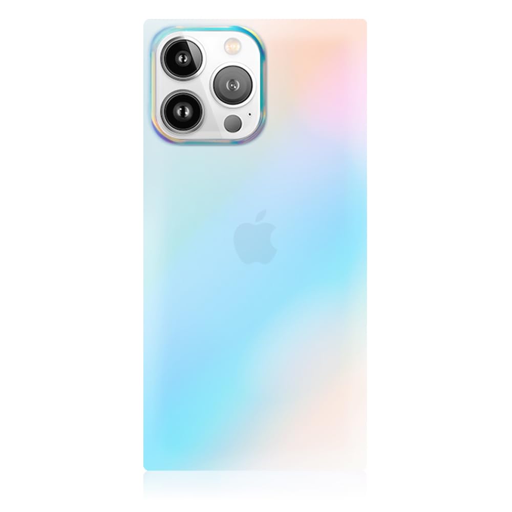FLAUNT Square Protective Case - Compatible with iPhone 15 Pro - Wireless Charging - Stylish Drop Tested Shockproof Phone Case - The Official Square Phone Case (Iridescent Satin)
