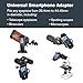 Celestron – NexGO DX – Universal Smartphone Adapter for Telescope, Binoculars & Spotting Scopes – 2-Axis Precision Alignment – Capture Images & Video Through Your Optics – Includes Bluetooth Remote
