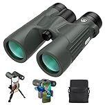 Gosky 10X42 HD Binoculars for Adults With Phone Adapter, High Power BAK4 Prism and FMC Lens, Waterproof for Bird Watching, Hunting, Traveling, Outdoor Sports