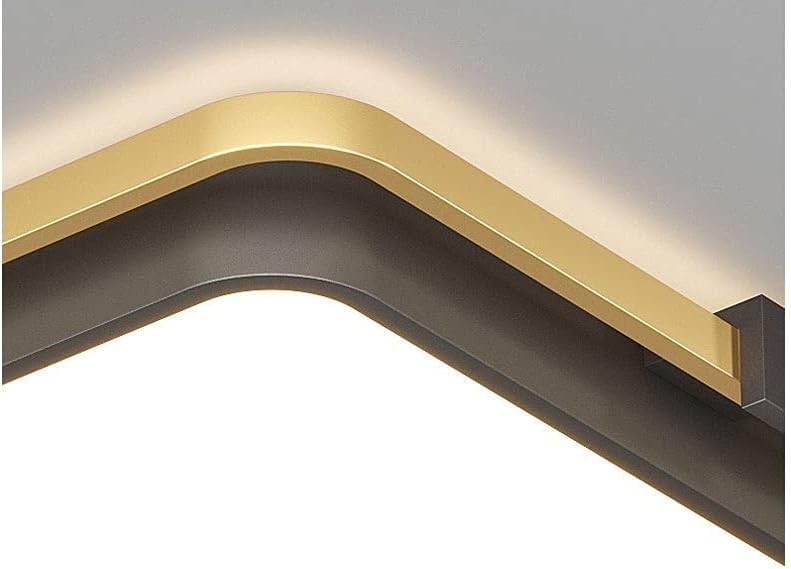 Plafonnier LED carré 42cm noir et ultra-mince à intensité variable - 5
