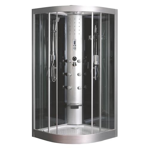 ONDÉE - Cabina de duche hidromasaje GALIA - En kit - cuarto de círculo 100cm