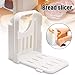 Bread Slicer Toast Cutting Adjustable Roast Loaf Slicer Cutter Foldable Compact Toast Slicing Machine Plastic Bread Slicer for Homemade Bread Foldable Kitchen Baking Tools, Upgrated