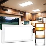 SFNN RV Lights Interior,3 Color RV LED Super Bright Fixture,12V RV Ceiling Dome Light with ON/Off Dimmable Switch Energy Saving for RV/Camper/Car/Trailer/Boat