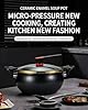 Twisting Handle Pot, 8L Micro Pressure Cooker, Non Stick Stewpot with Locking Lid, Large Capacity Soup Stockpot for Gas Induction Stove, Low Press Safety Valve, Fast Cooking Cookware(Orange) #1
