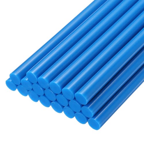 uxcell 20pcs Hot Glue Sticks for Glue Gun 7/16-inch x 10-inch Mini Hot Melt Adhesive Glue Stick Blue