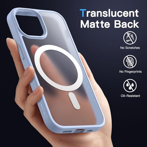 Image of JETech Magnetic Matte Case for iPhone 14, Sky Blue