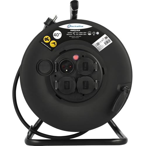 Prolongateur électrique IP44 professionnel Electraline câble 40M - 4
