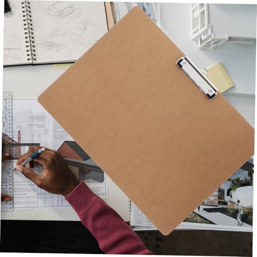 Porte-documents avec pince métallique de bureau pour rangement de documents et dessins