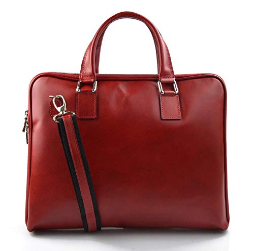 Sacoche besace bandoulière rouge en cuir pour protéger votre tablette