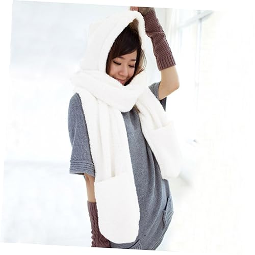 Women Hat Scarf and Gloves Stylish White Accessory for Cold Weather2