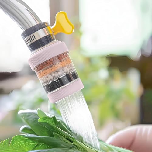 Image of IONIX Tap Filter Pack of 2 Multilayer Faucet Filter - 5 Layer Activated Carbon Water Purifier for Kitchen and Bathroom