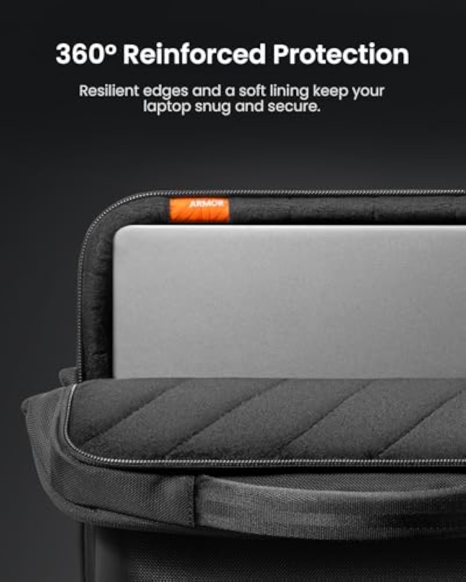 UrbanEX-A04 Universal Laptop Shoulder Bag in Black